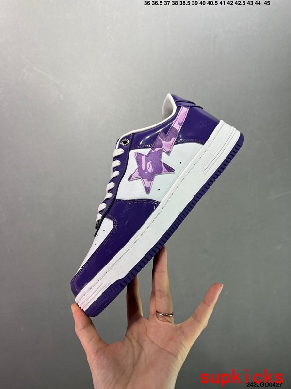 A Bathing Ape Bape Sta Sk8 Dark Purple Camo