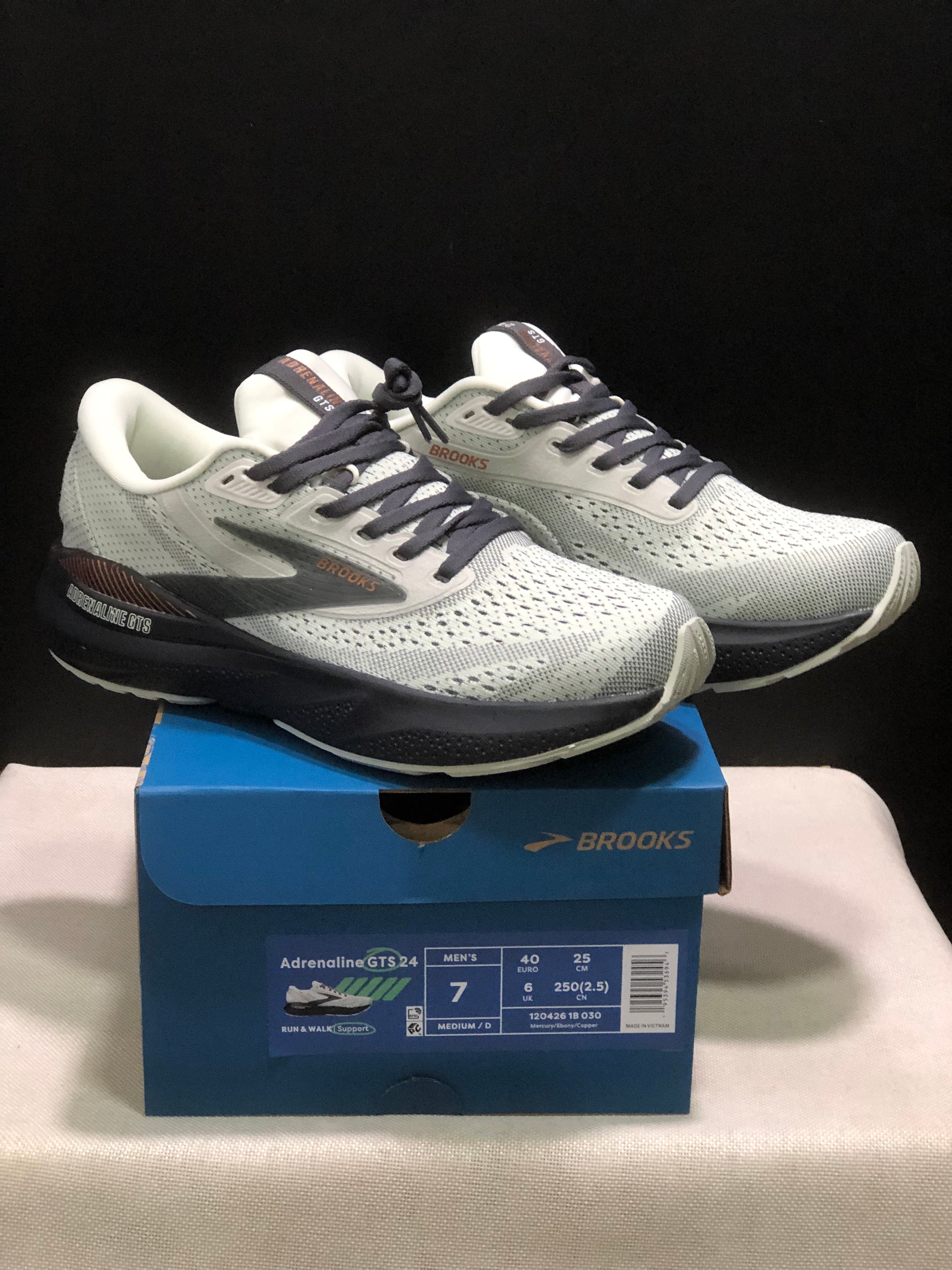 Brooks Adrenaline GTS 24 Casual Running Shoes Mercury/Ebony/Copper