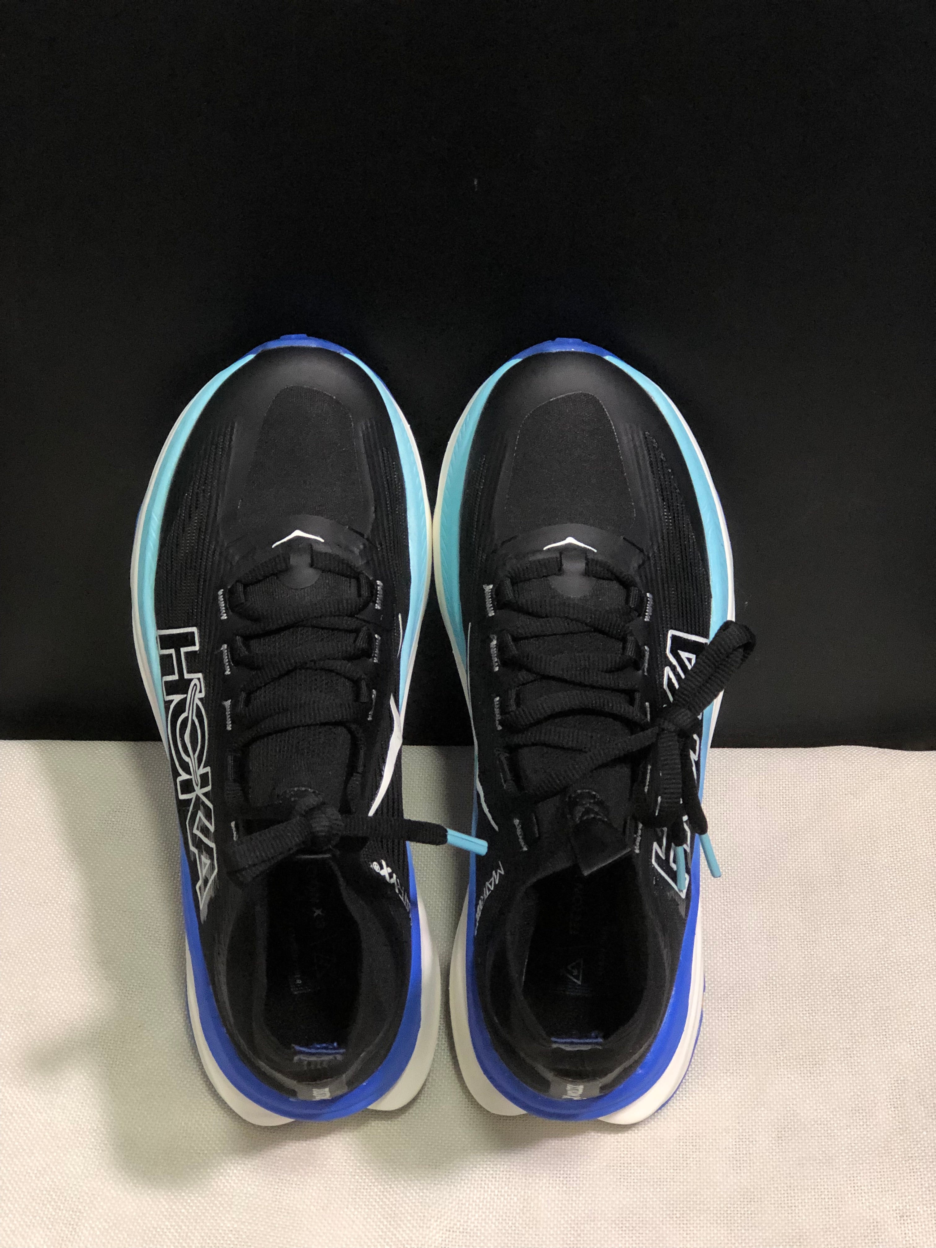 Hoka One One Tecton X 3 Comfortable High-top Running Shoes Sneakers Black