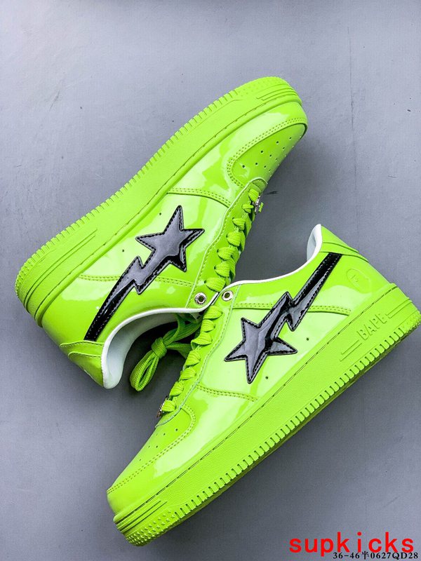 A Bathing Ape Bape Sta Low Fluorescent Green