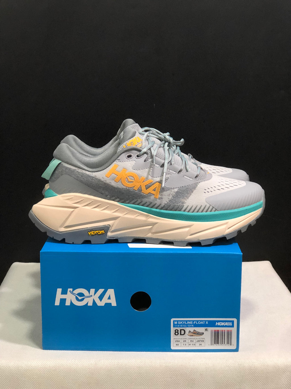 Hoka One One Skyline Float X Outdoor Running Shoes Sneakers Silver