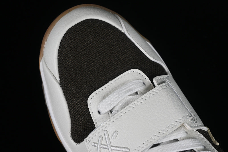 Travis Scott Nike Air Jordan Cut The Check Brown Sole Black White Sneakers