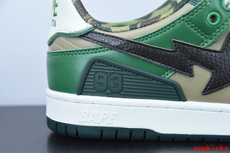 A Bathing Ape Bape Sta Sk8 Green Camo