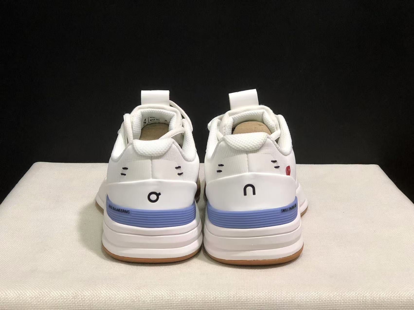 On Running The Roger Rro Durable And Breathable Tennis Shoes White/Sky Blue