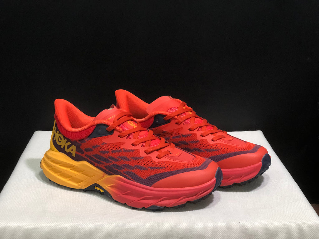 Hoka One One Speedgoat 5 Trail Running Shoes Sneakers Red