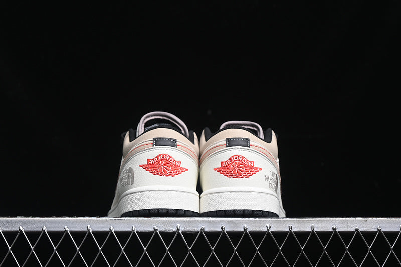 Travis Scott Fragment Design Nike Air Jordan 1 Low The North Face Black White Khaki Sneakers