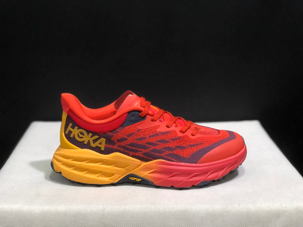 Hoka One One Speedgoat 5 Trail Running Shoes Sneakers Red