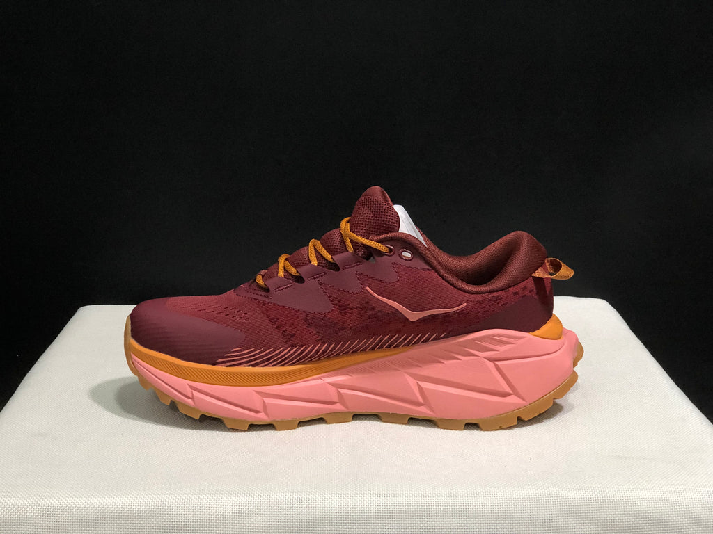 Hoka One One Skyline Float X Outdoor Running Shoes Sneakers Red