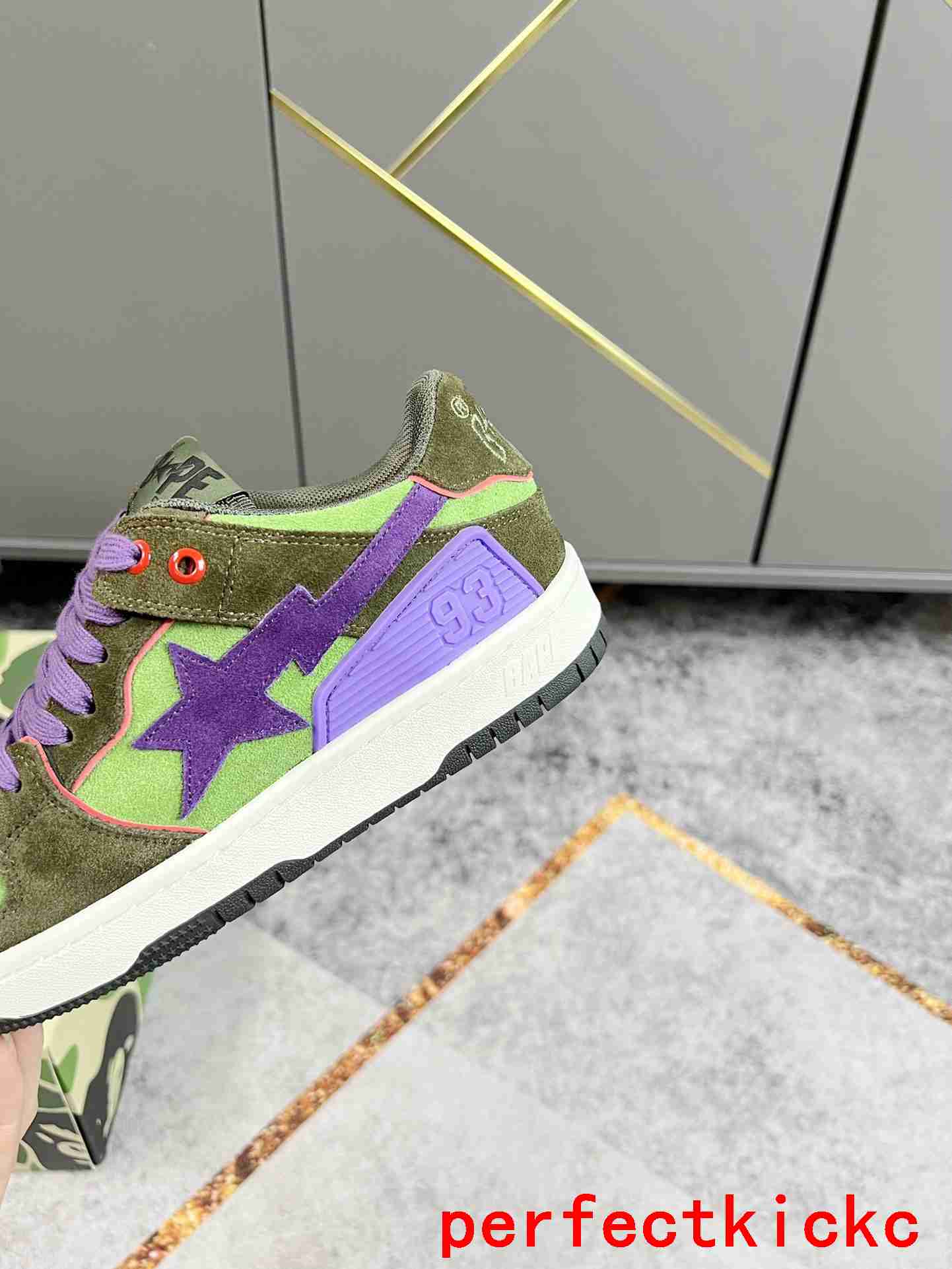 A Bathing Ape Bape Sta Low Army Green Purple