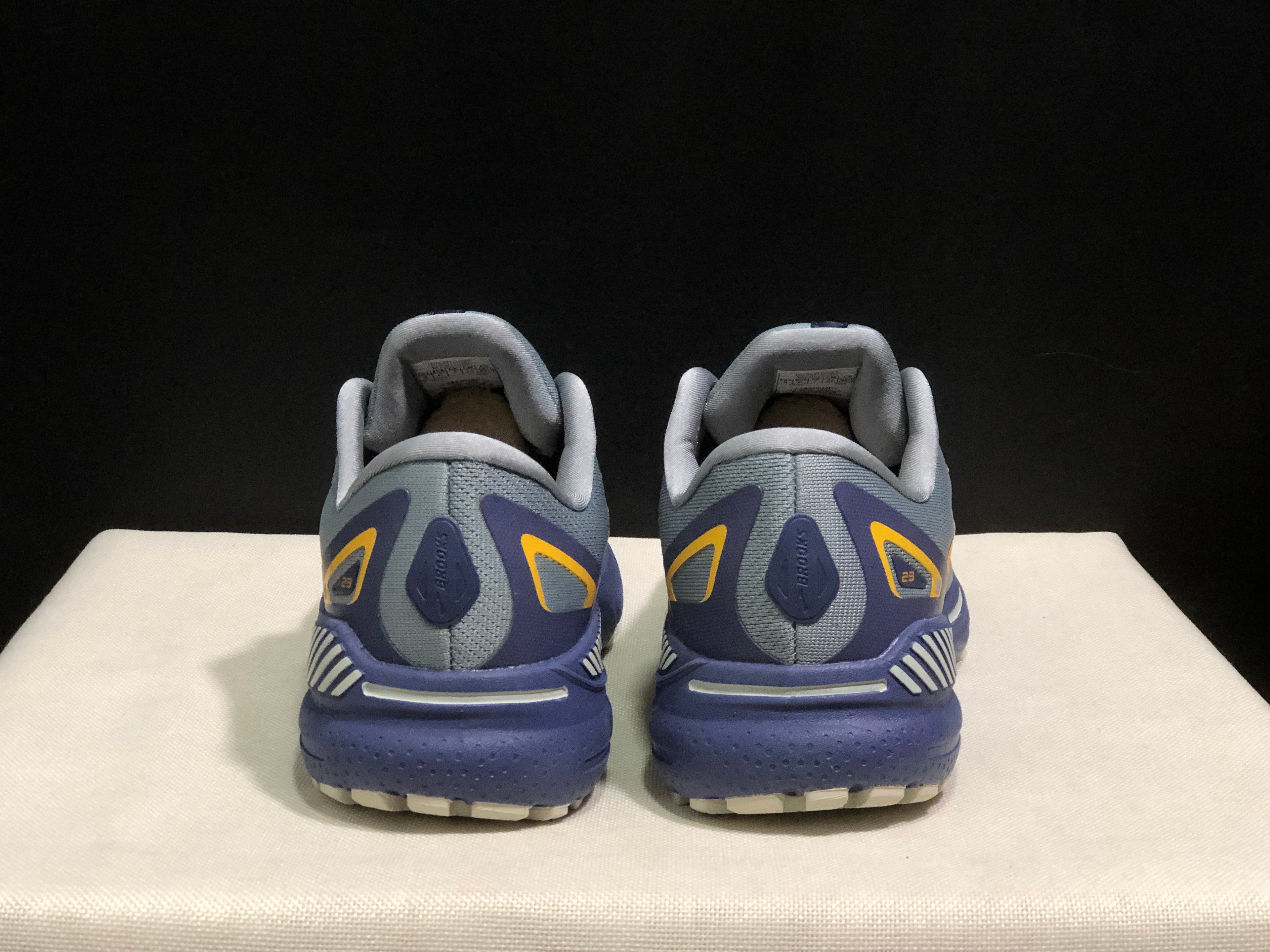 Brooks Adrenaline GTS 23 Shock-absorbing Wear-resistant Low-top Running Shoes Grey/Blue Orange