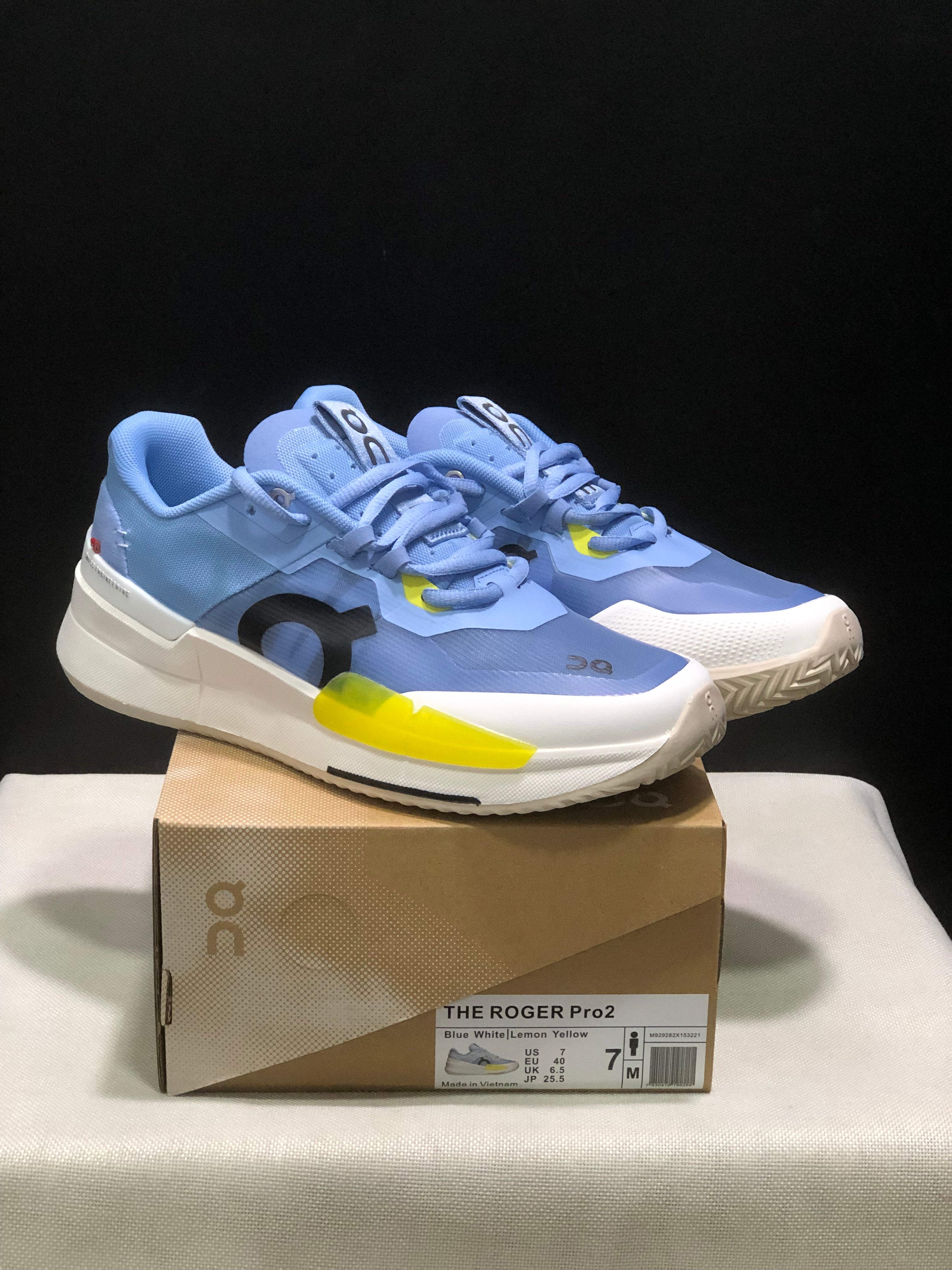 On Running The Roger Pro 2 Breathable Mesh Training Running Shoes Blue/White