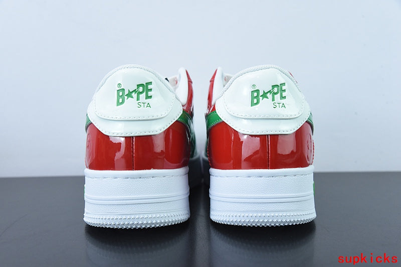 A Bathing Ape Bape Sta Low Green Red White
