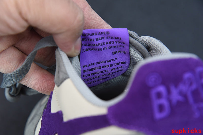A Bathing Ape Bape Sta Low Grey Purple