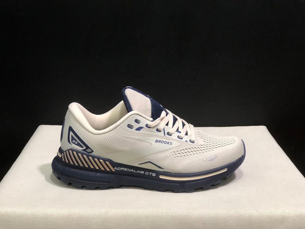 Brooks Adrenaline GTS 23 Shock-absorbing Wear-resistant Low-top Running Shoes Moonlight Grey