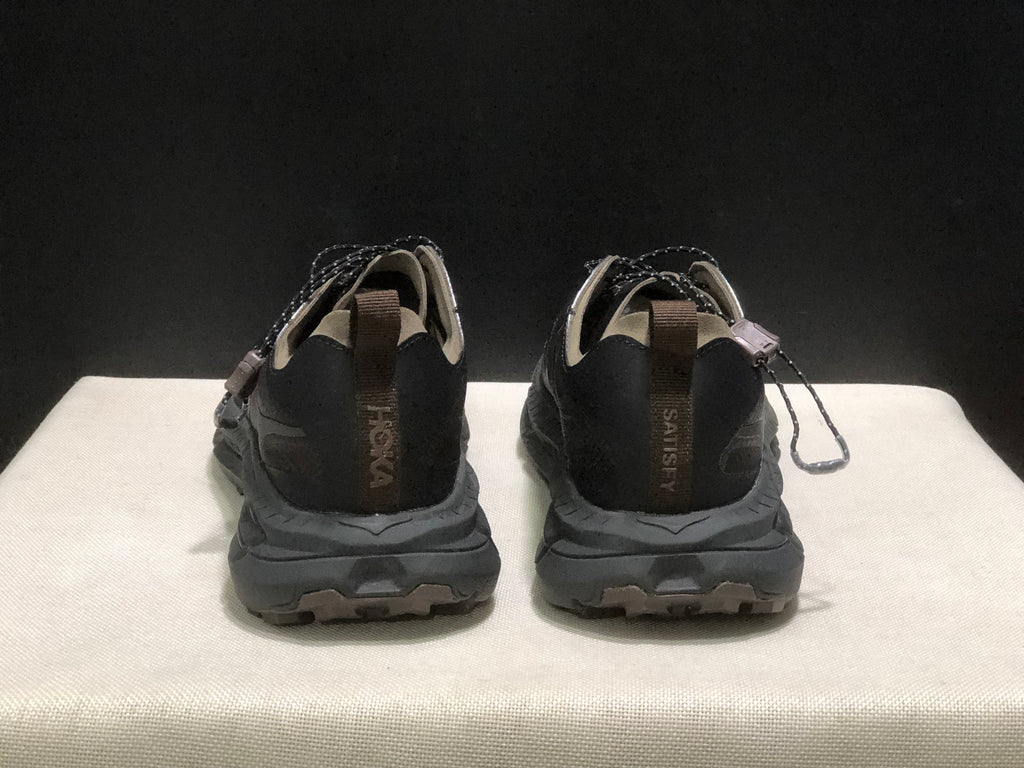 Hoka One One Satisfy x Mafate Speed 4 Breathable Fashion Running Shoes Sneakers Black