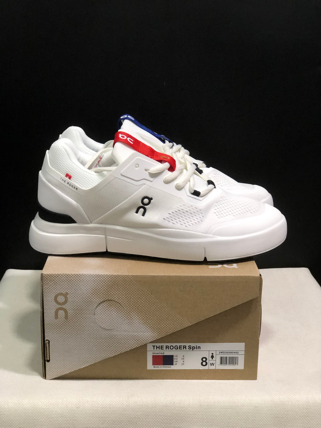 On Running The Roger Spin Breathable Mesh Sneakers Blue/Red/White