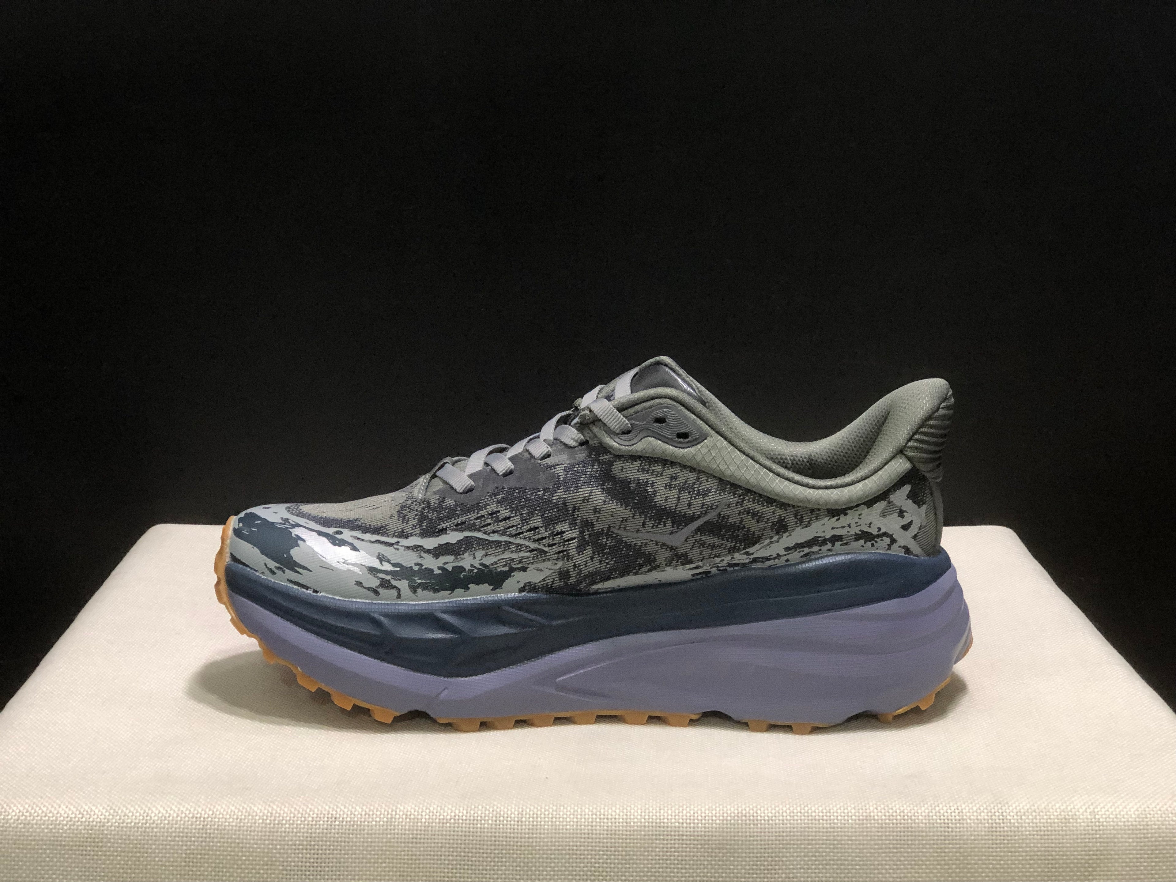 Hoka One One Stinson 7 Comfortable Anti-slip Outdoor Running Shoes Sneakers Gray