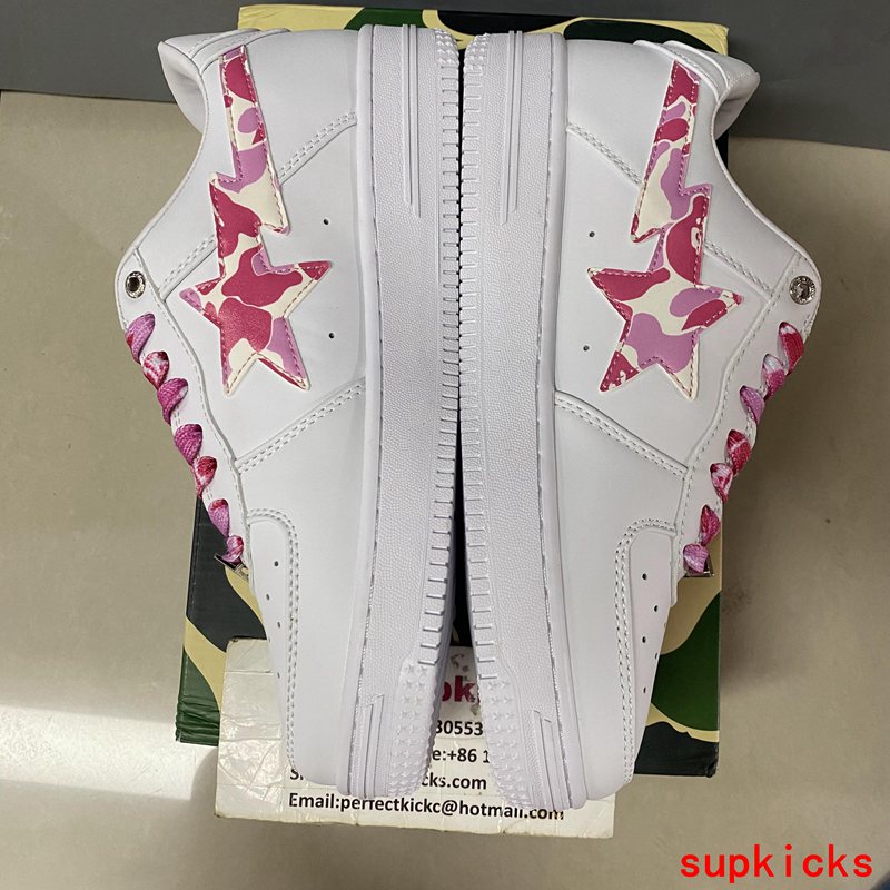 A Bathing Ape Bape Sta Low White ABC Camo Pink (2021)