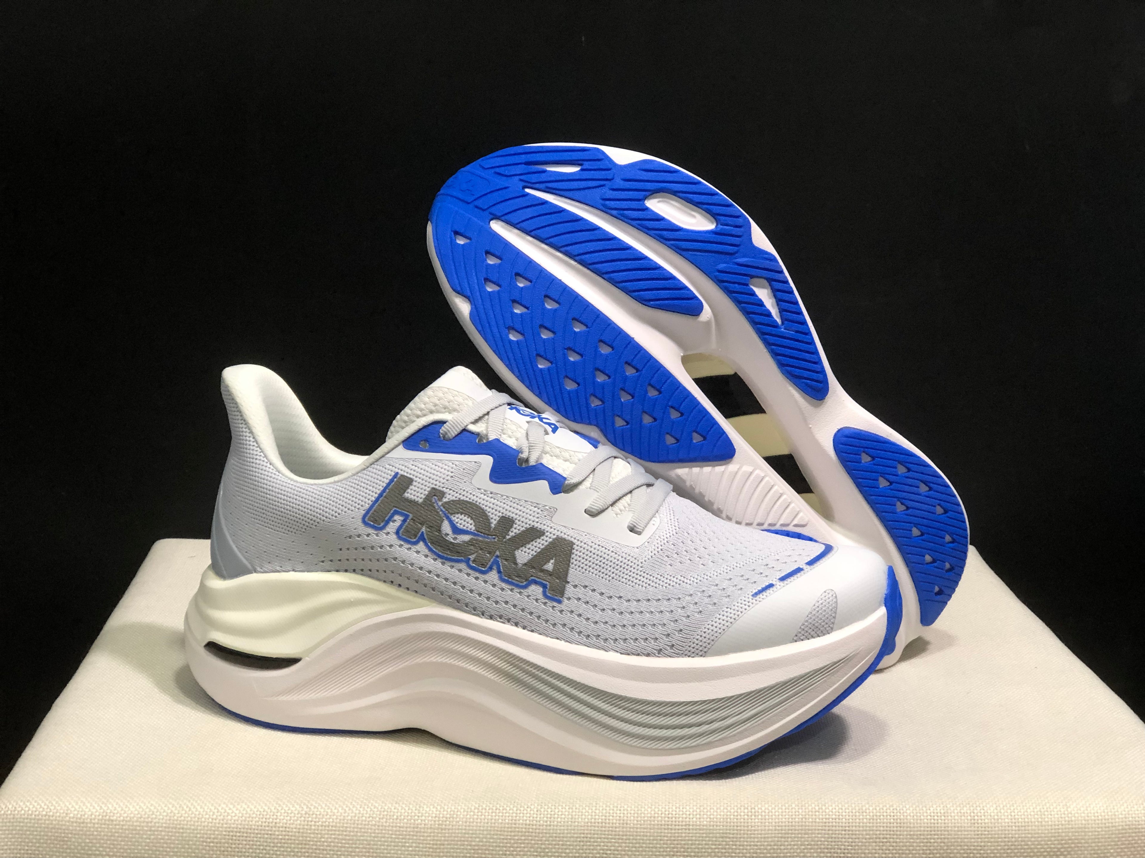 Hoka One One Skyward X Silver Anti-slip Wear-resistant Running Shoes Sneakers