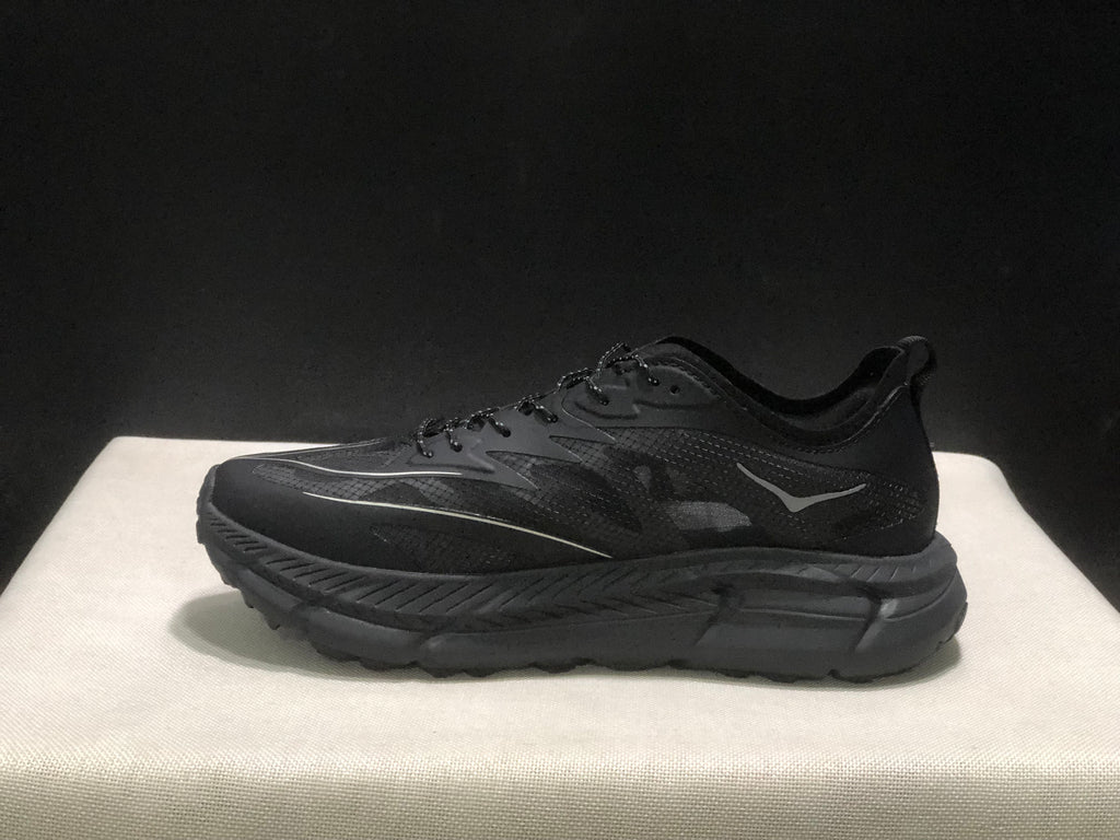 Hoka One One Satisfy x Mafate Speed 4 Black Breathable Fashion Running Shoes Sneakers