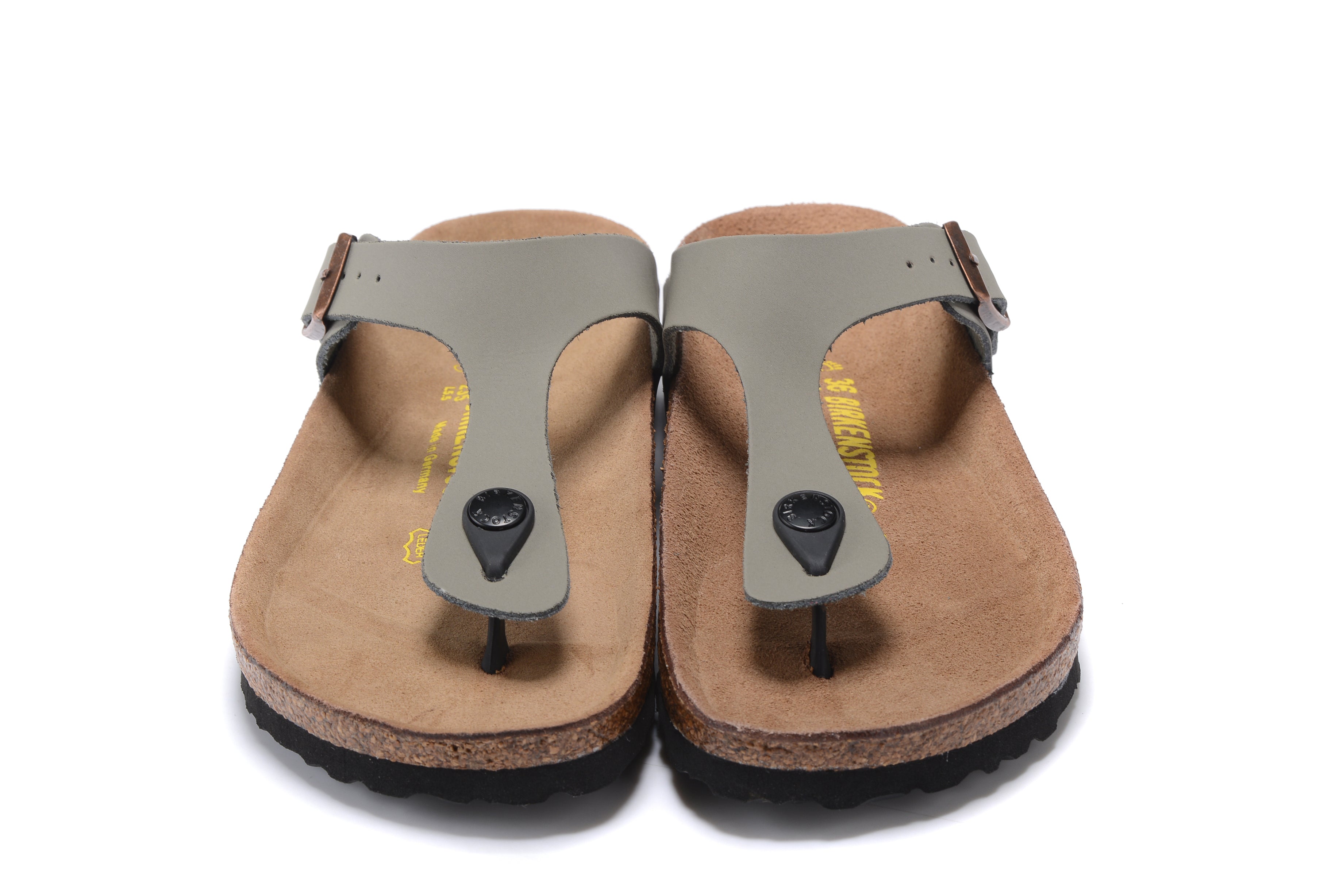 Birkenstock Gizeh Grey Scrub Flip Flops Sandals