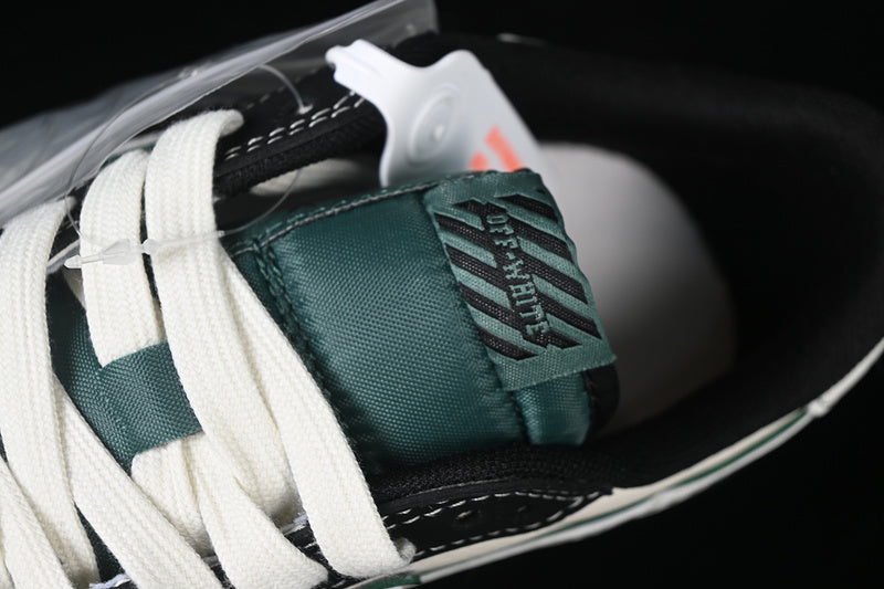 Travis Scott Fragment Design Nike Air Jordan 1 Low OG SP Black White Green Sneakers