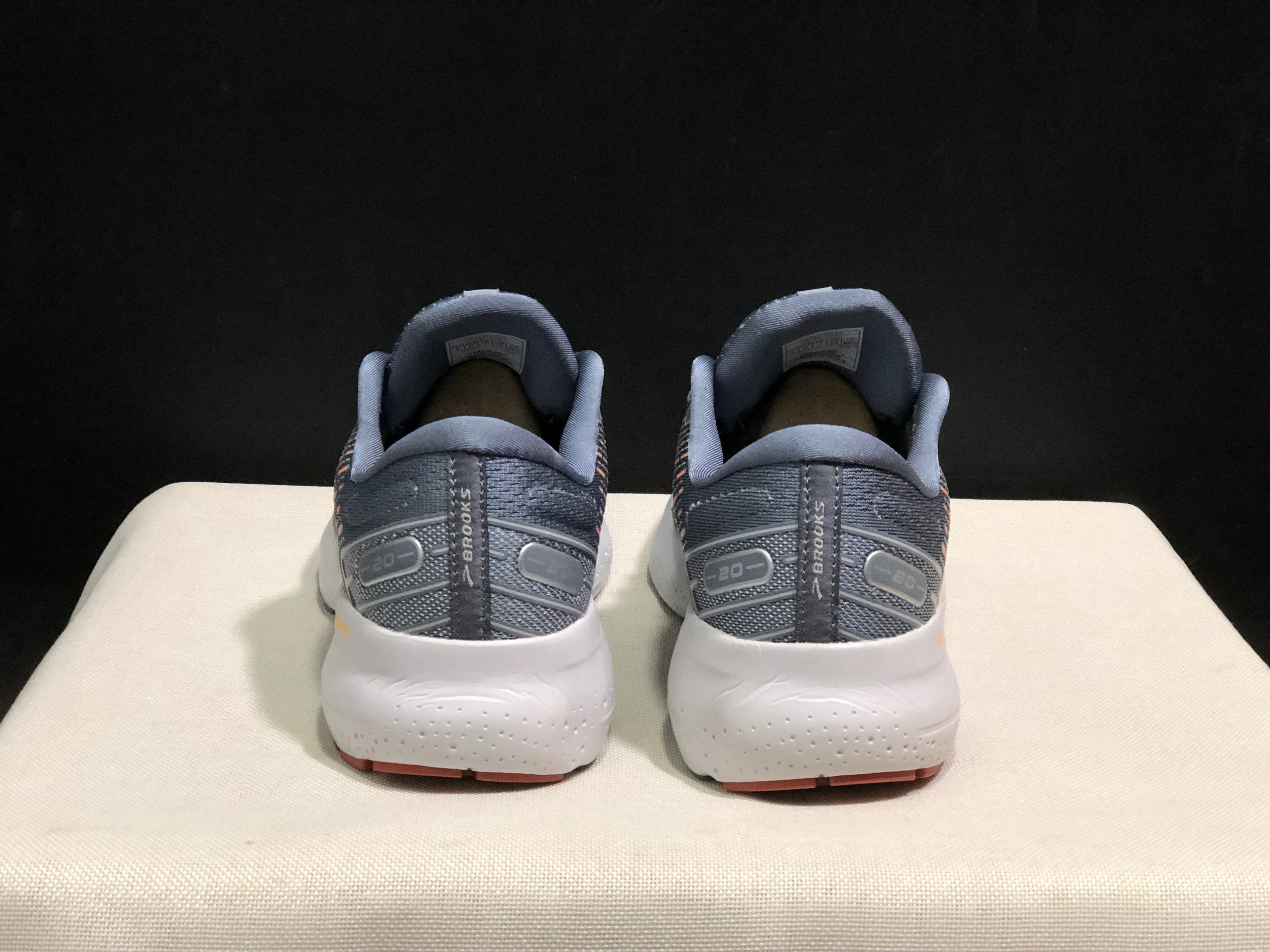 Brooks Glycerin GTS 20 Shock-absorbing Wear-resistant Running Shoes Blue Grey