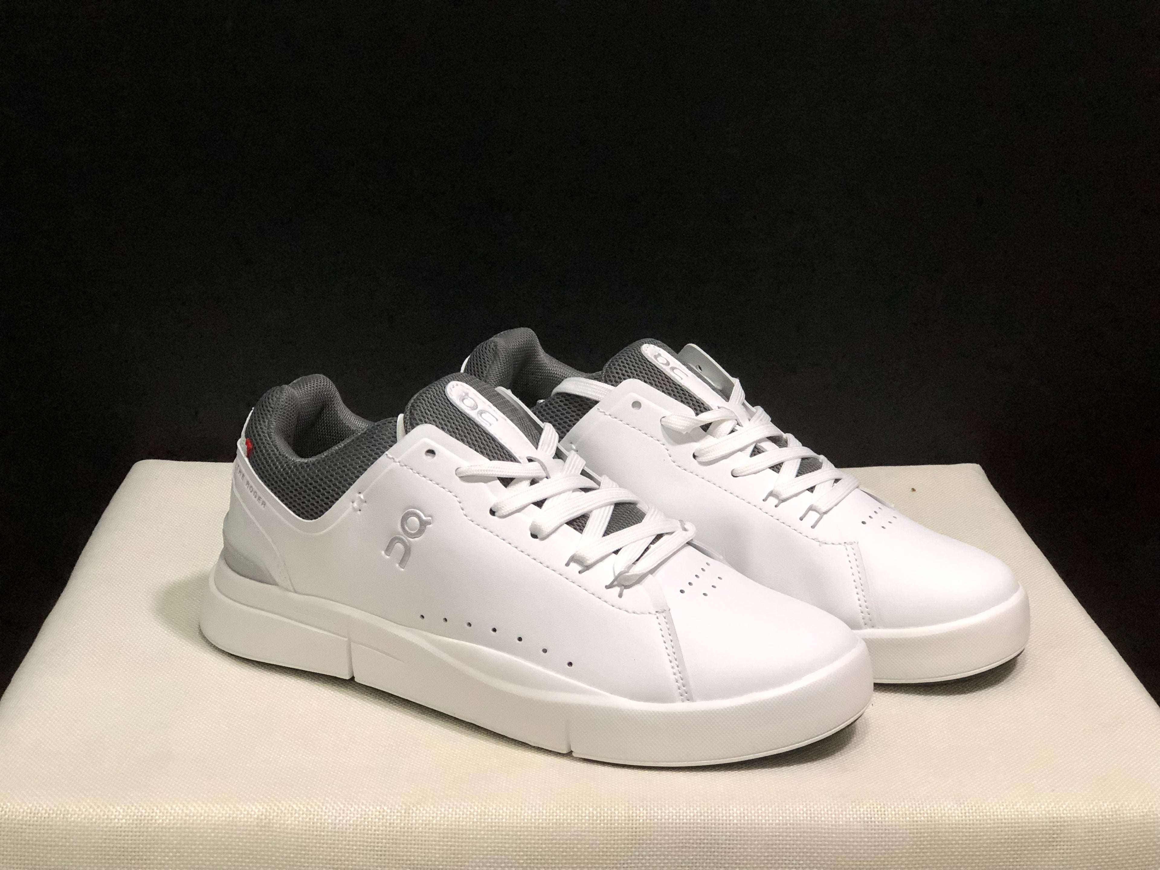 On Running The Roger Spin Board Shoes White/Wolf Grey