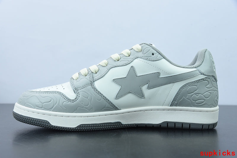 A Bathing Ape Court Sta Light Grey Cream