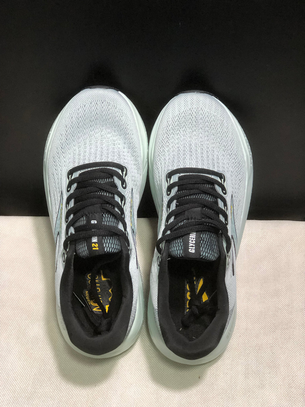 Brooks Glycerin 21 Low-top Casual Running Shoes Blue/Black/Gold