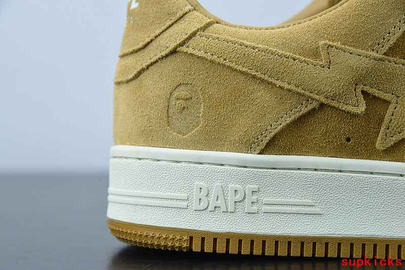 A Bathing Ape Bape Sta Beige Suede