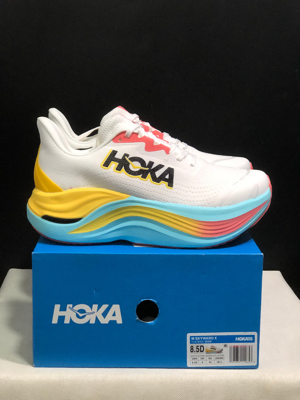 Hoka One One Skyward X White Anti-slip Wear-resistant Running Shoes Sneakers