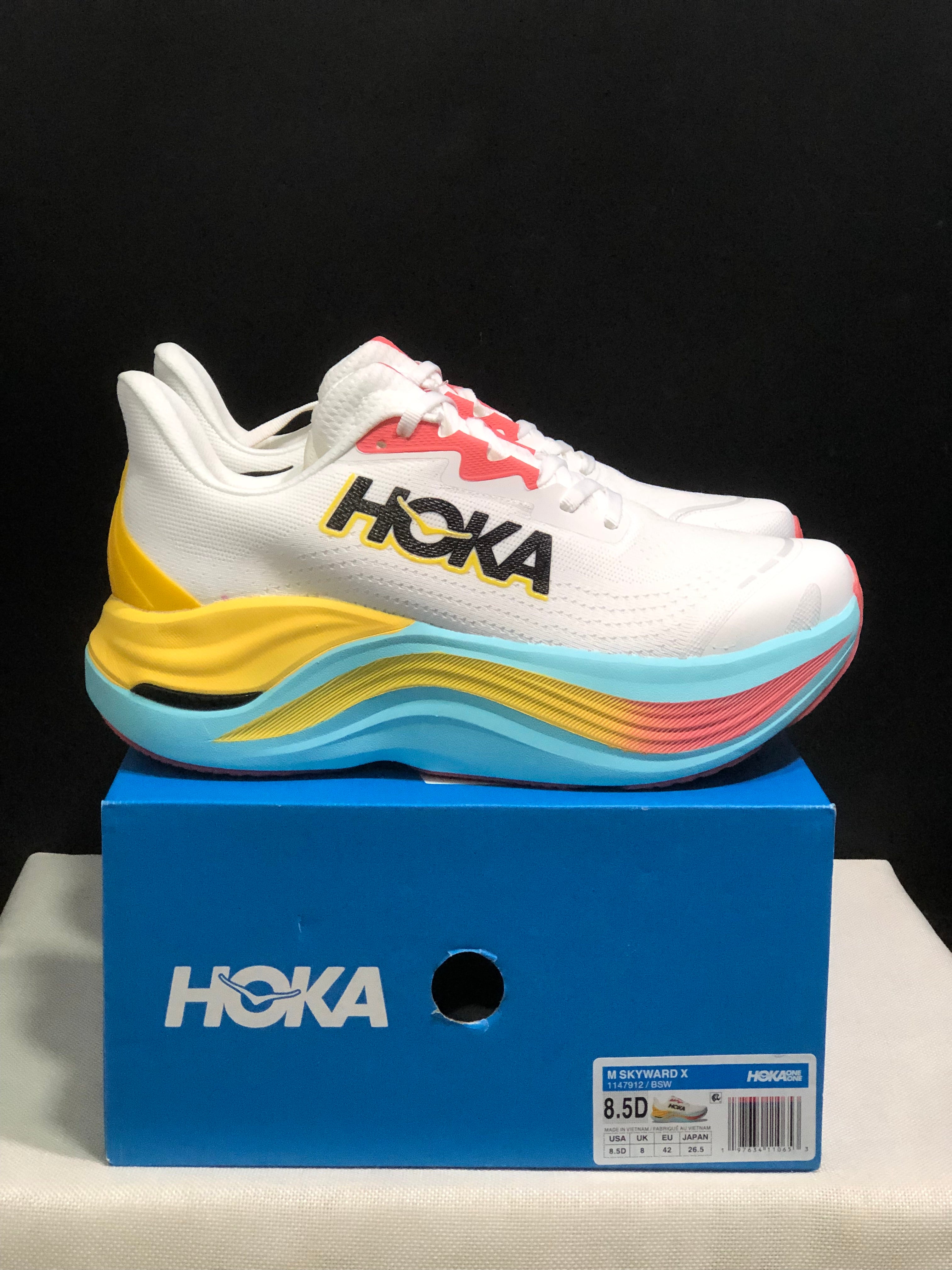 Hoka One One Skyward X White Anti-slip Wear-resistant Running Shoes Sneakers