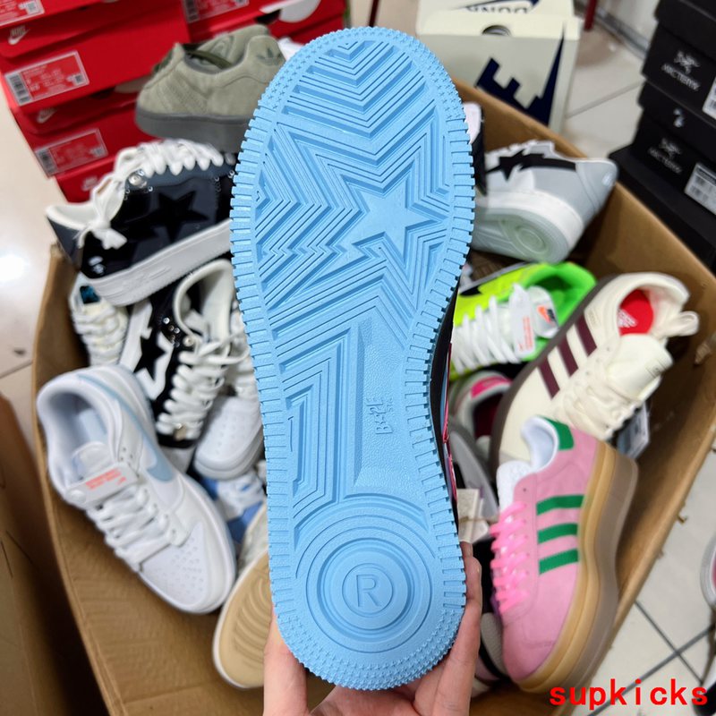 A Bathing Ape Bape Sta Marvel Comics Black Patent Leather