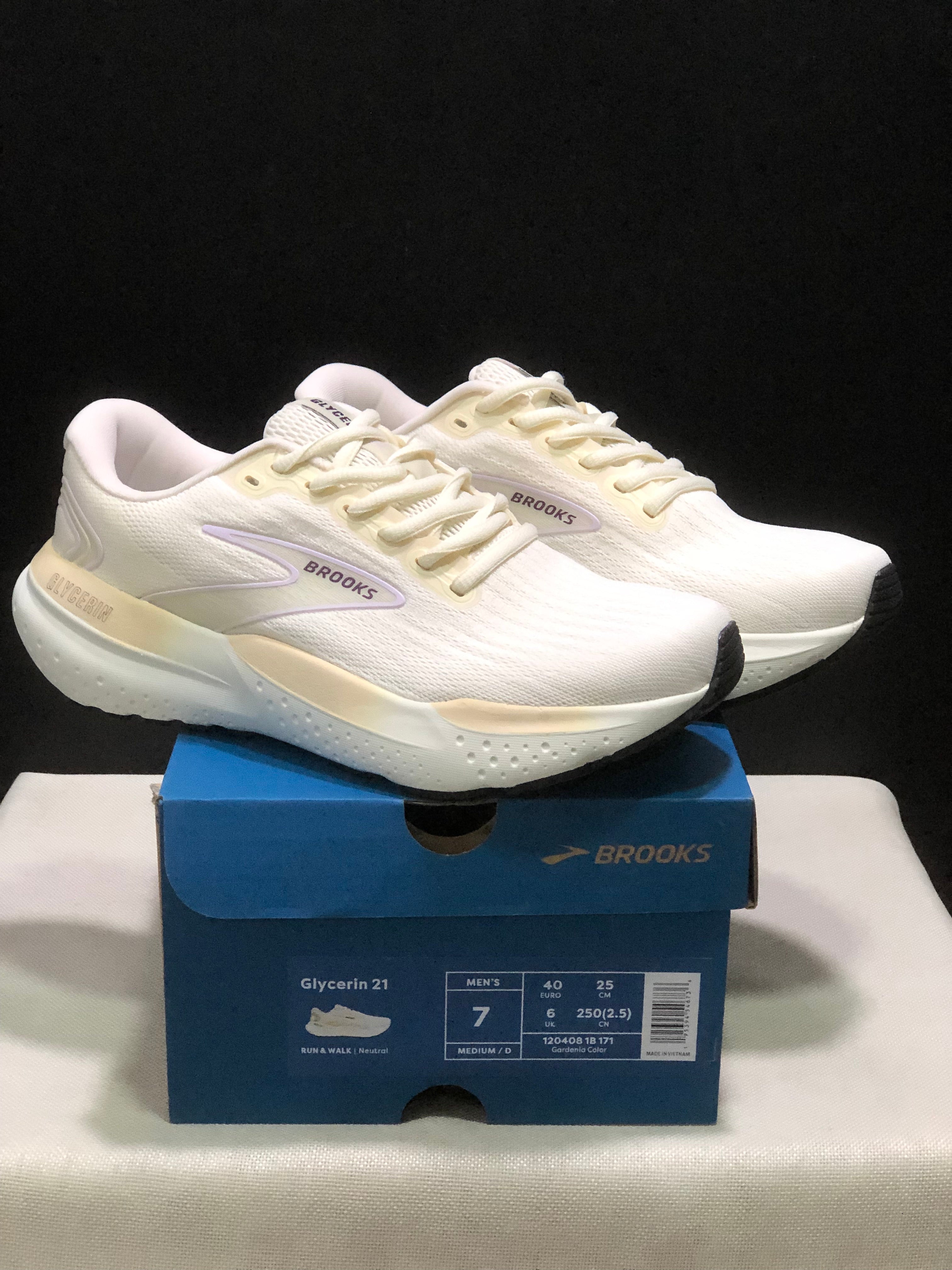 Brooks Glycerin 21 Low-top Casual Running Shoes Gardenia Color